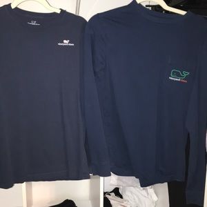Men’s Vineyard Vines Blue Long Sleeve TeePACK OF 2